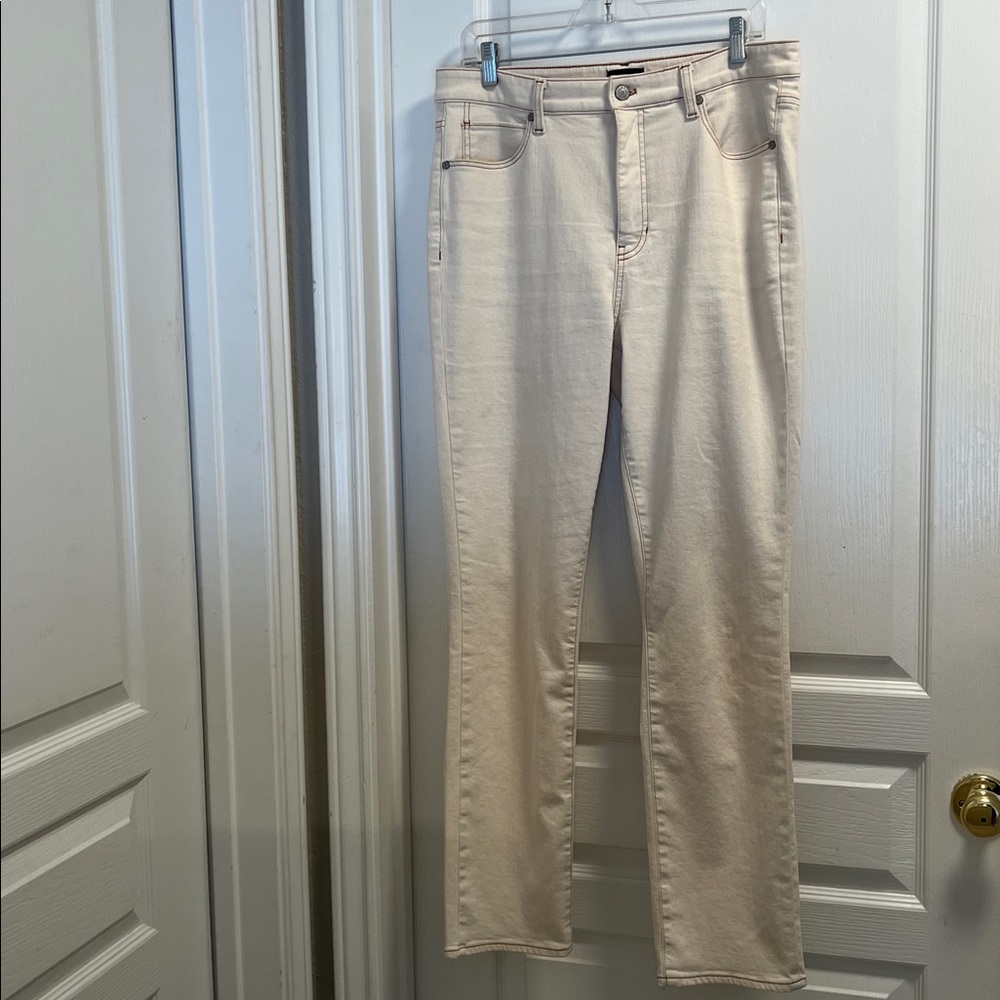 Cream Skinny Jeans